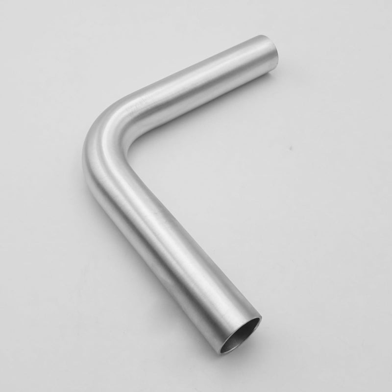 AC PERFORMANCE 1.5" (38mm) OD 90 Degree Aluminum Elbow Intercooler Pipe Air Intake Tube, 1.2D Radius, Brushed Finish - Image 4